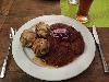 Essen in Tschechien: Fleisch, Knödel, Bier.