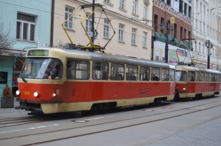 Alte Straßenbahn in Bratislava