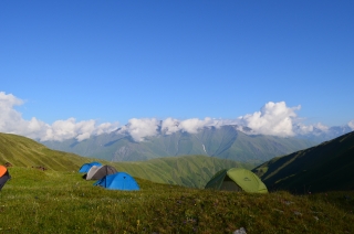 Zelten auf 2900 Meter Höhe
